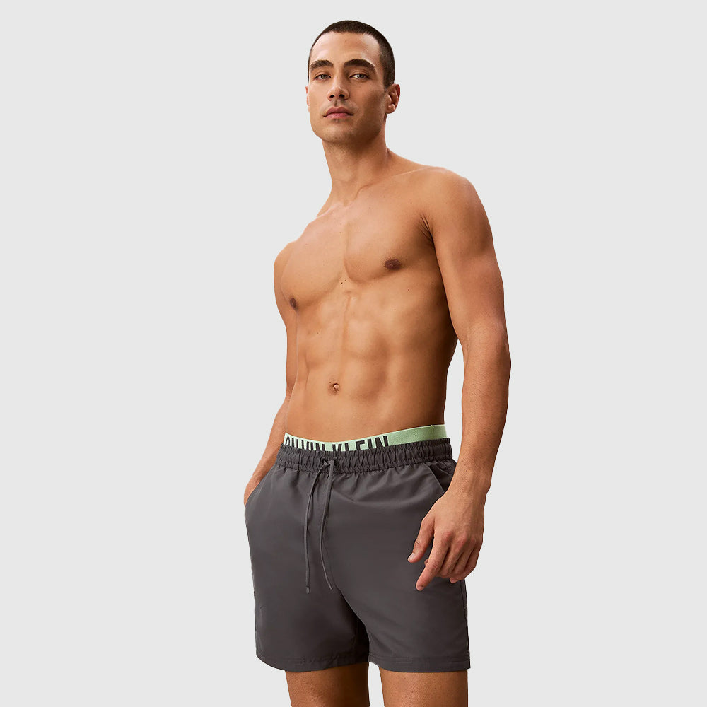 Swim Medium Drawstring Boxer - Dark Grey