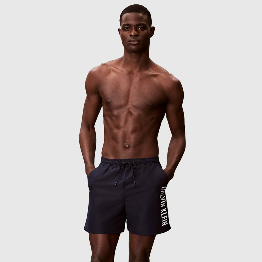 Medium Drawstring Swim Shorts - Navy