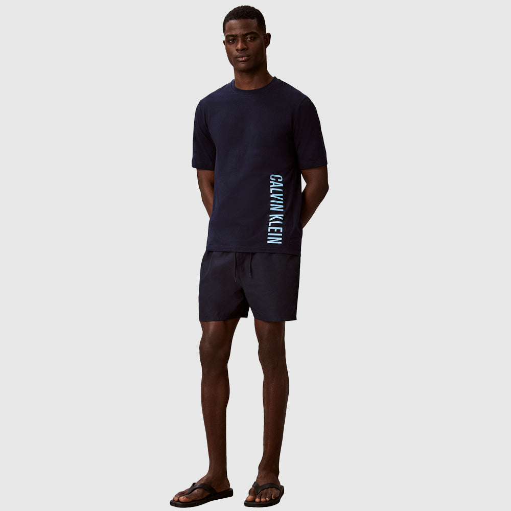 Intense Power Crewneck T Shirt - Navy