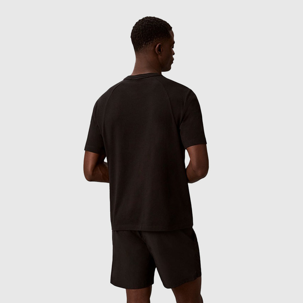 Logo Printed Crew Neck T-Shirt - Black