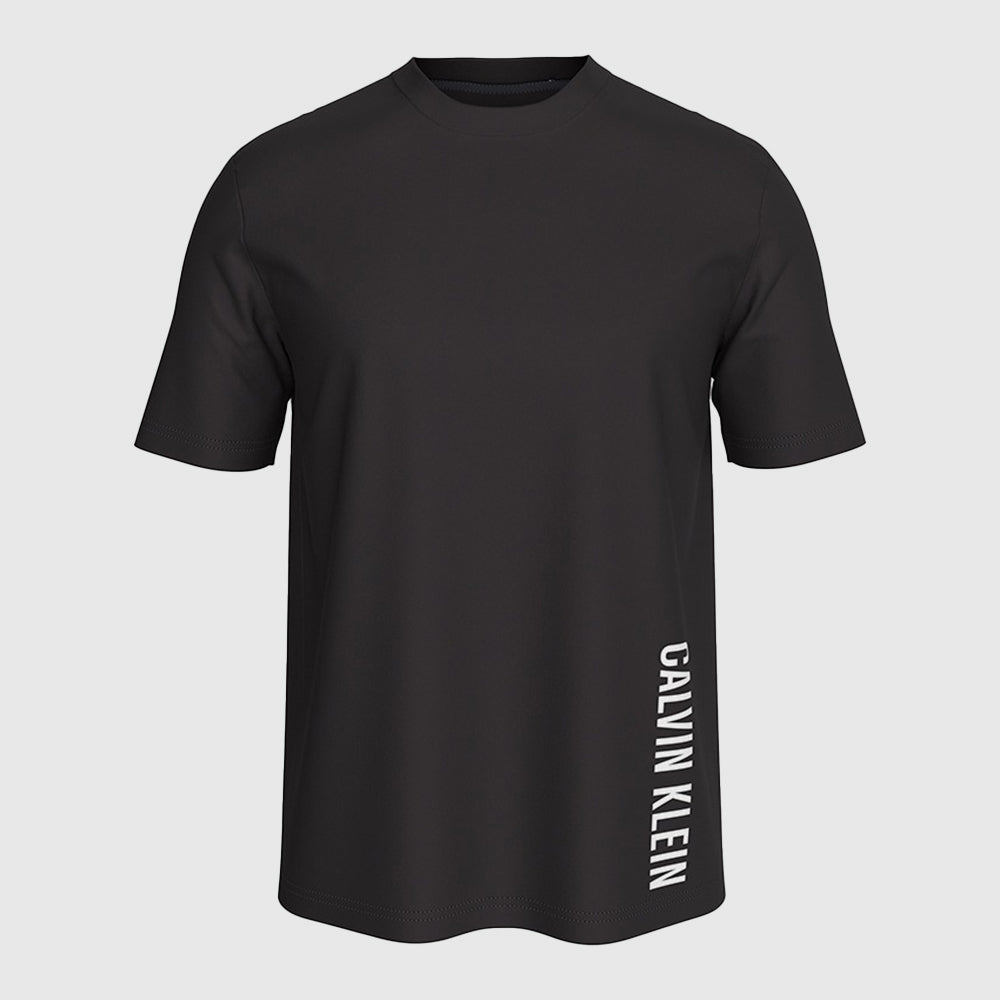 Logo Printed Crew Neck T-Shirt - Black