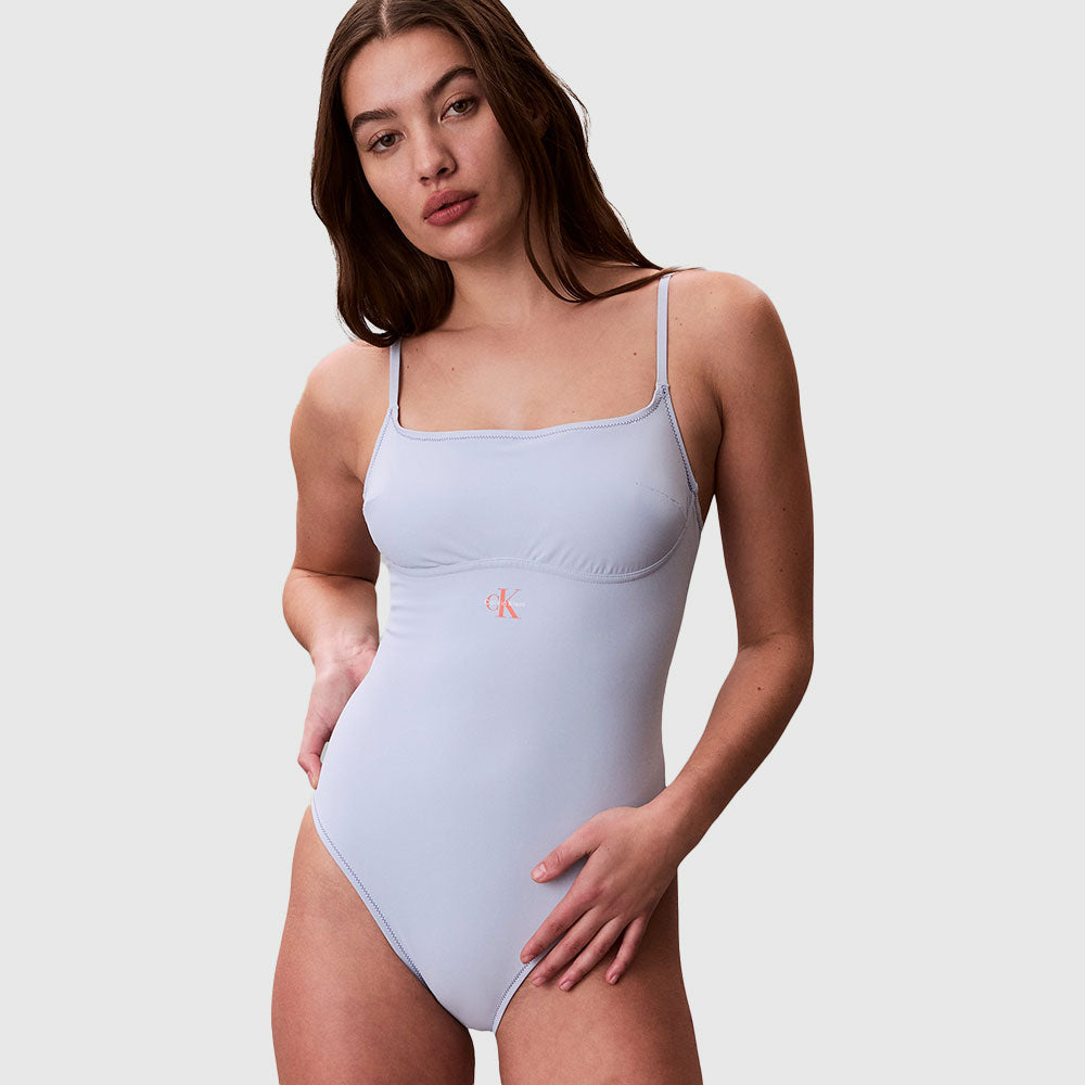 One Piece Swimsuit - Light Blue