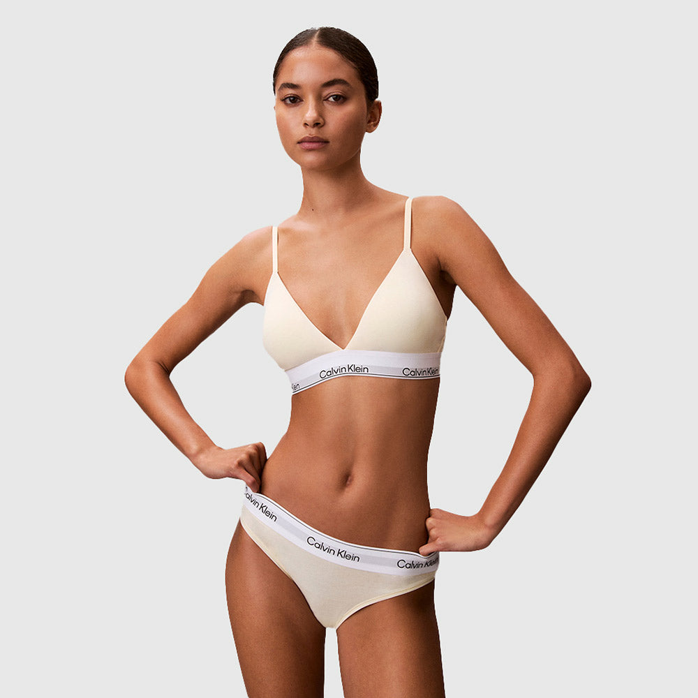 Cotton Modal Bikini Brief - Pale Yellow
