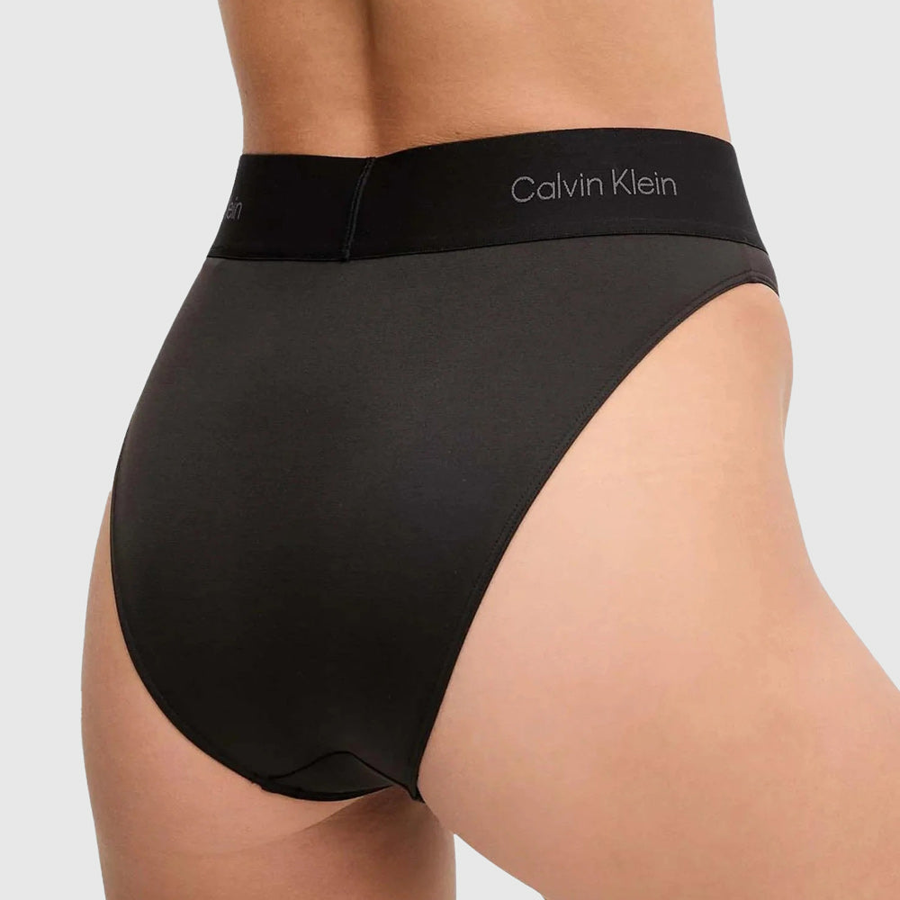 High Waist Bikini Bottom - Black