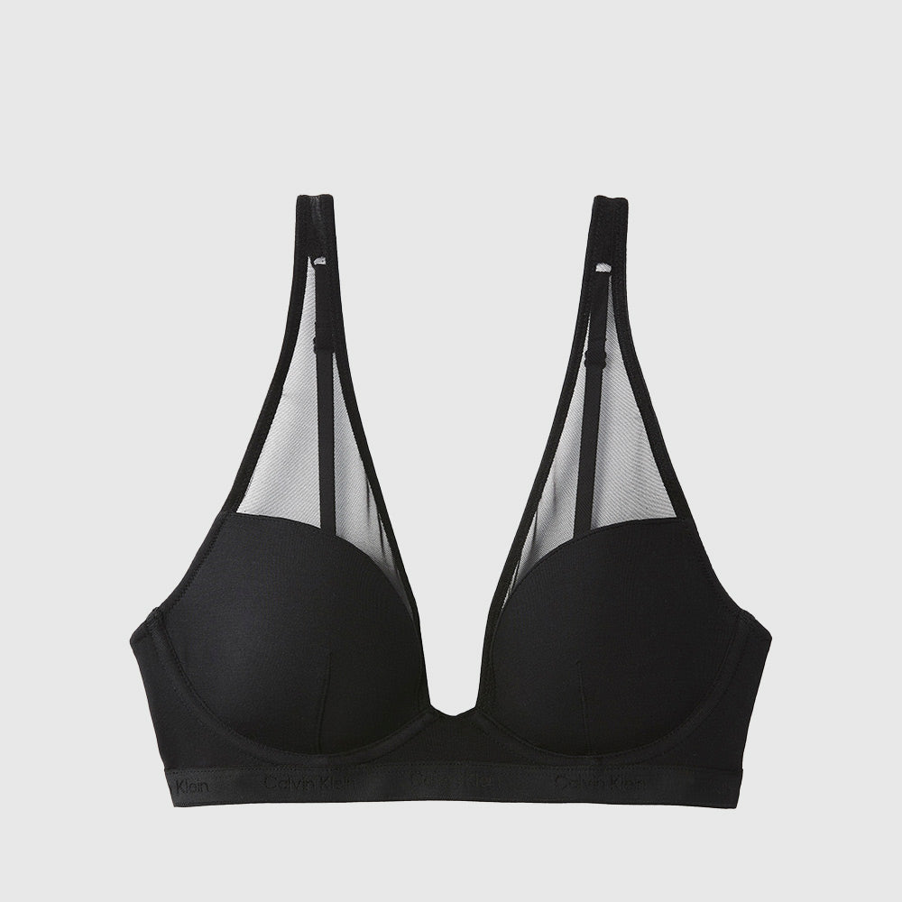 Lightly Lined Plunge - Black