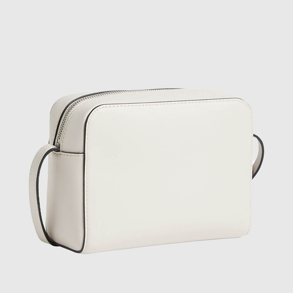 Sculpted Camera Deboss Bag - Cream