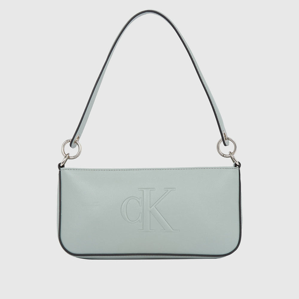 Calvin Klein Sculpted Shoulder Deboss Bag - Blue Grey |ThirdBaseUrban