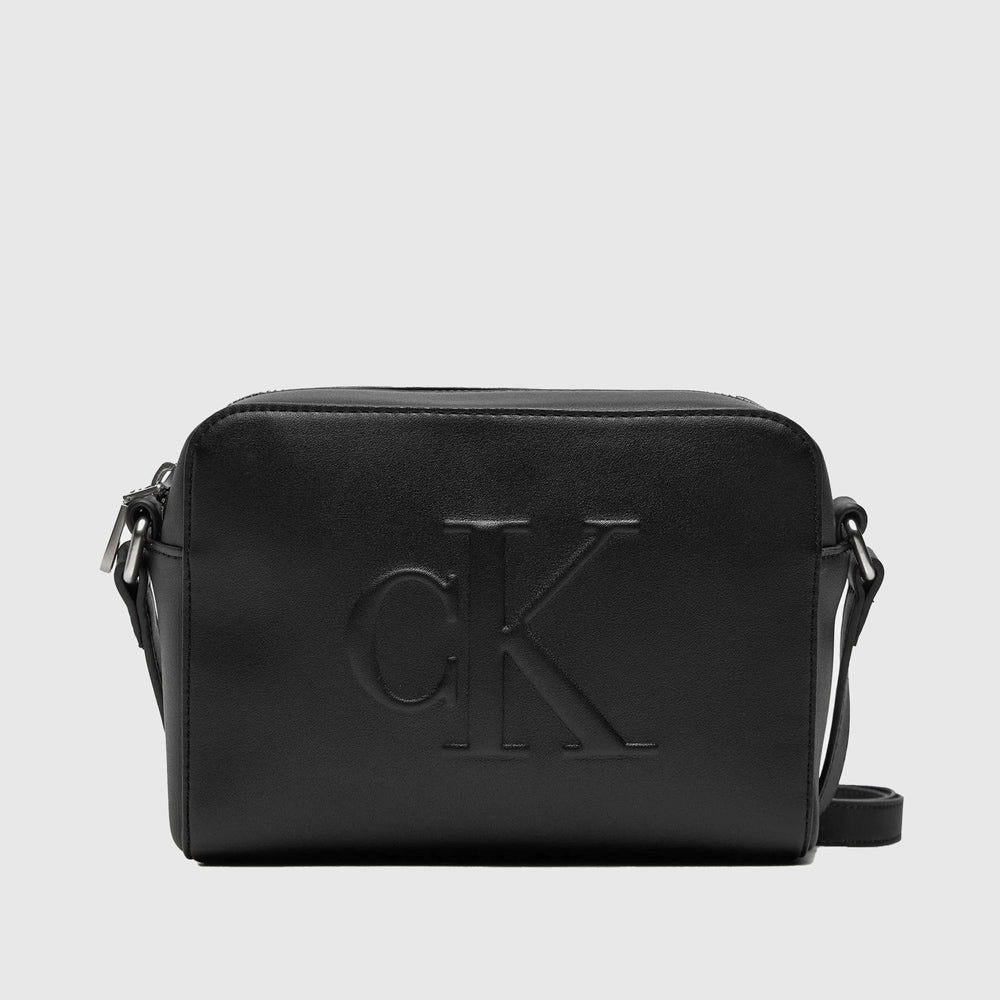 Sculpted Camera Deboss Bag  - Black