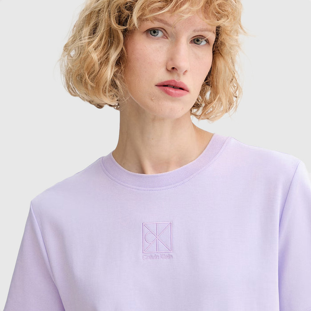 Lux Interlock Emblem T-Shirt - Lilac