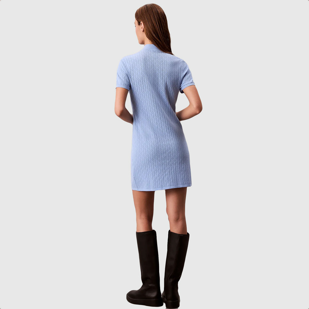 Mini Sweater Dress - Blue