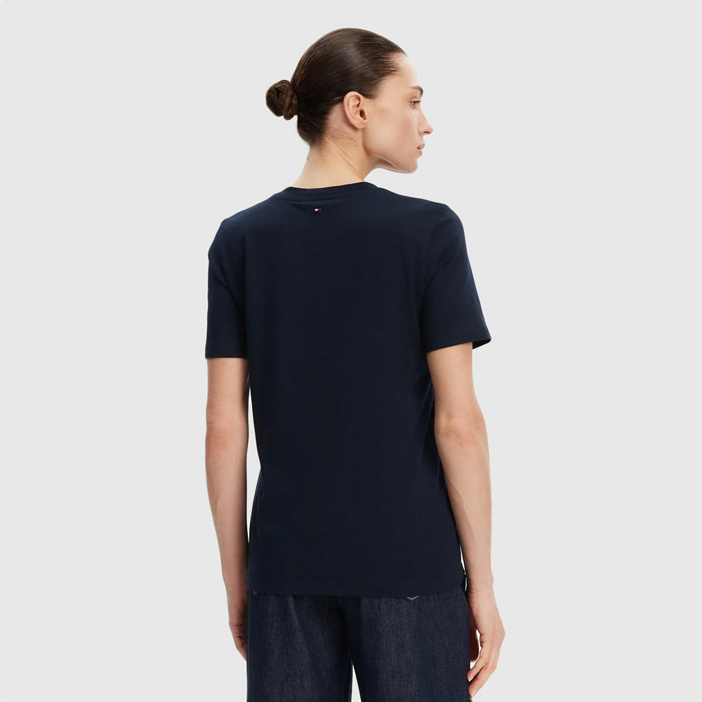 Contrast Flag T-Shirt - Navy