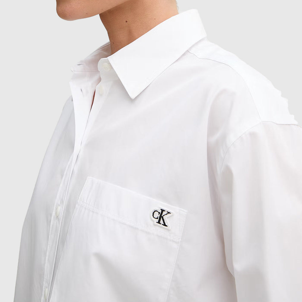 Poplin Relaxed Shirt - White