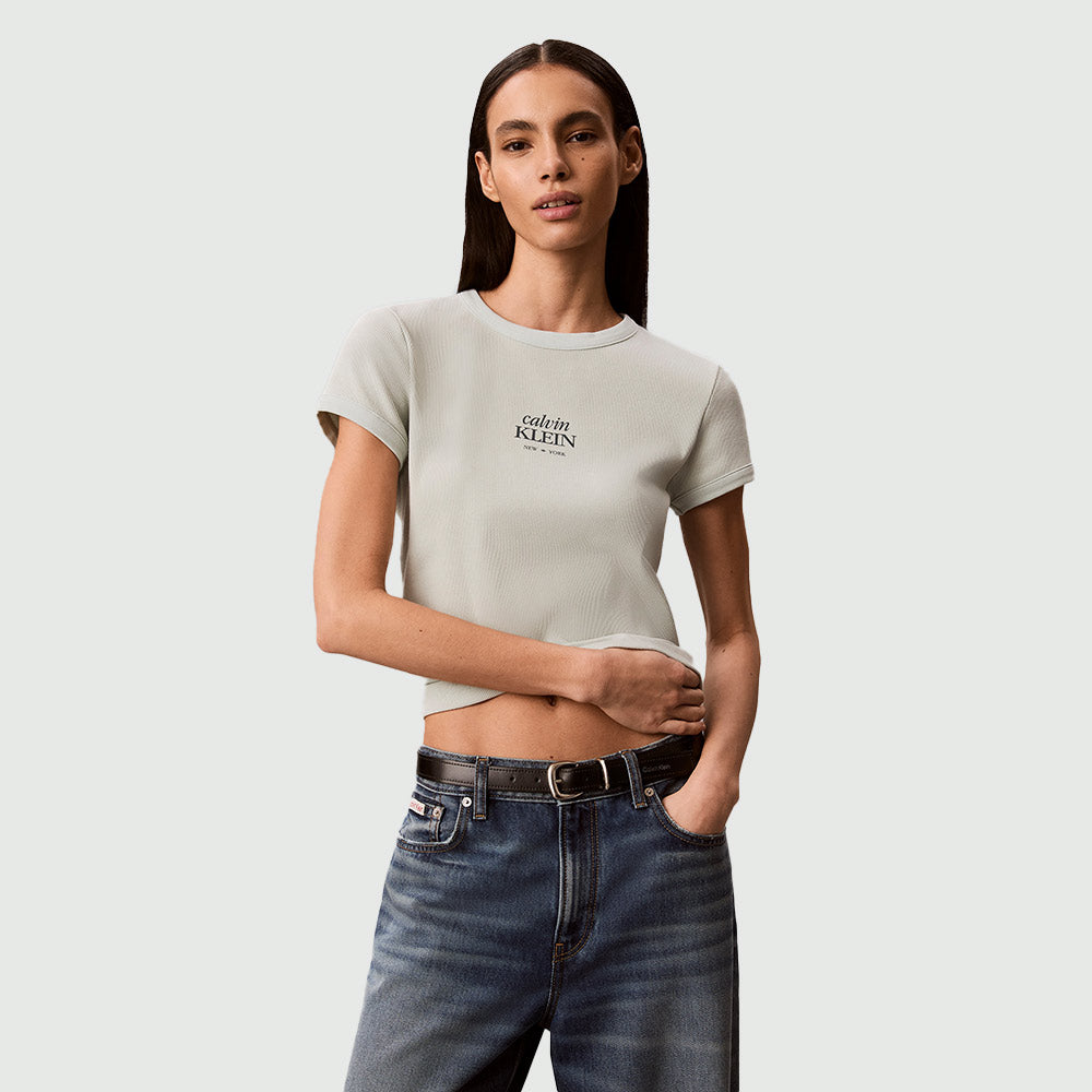Rib Logo T-Shirt - Mint