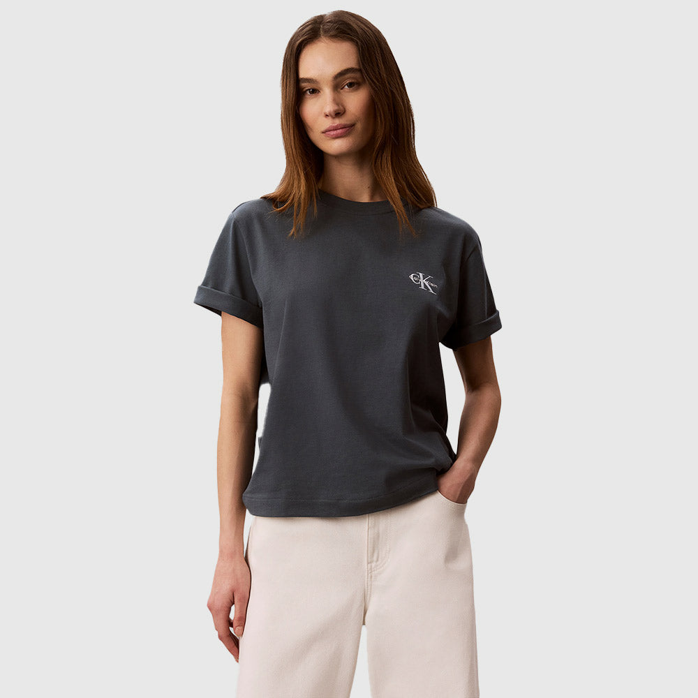 Monologo Boxy T-Shirt - Blue Grey