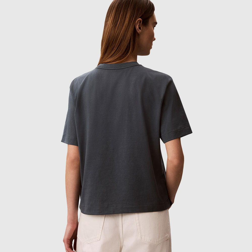 Monologo Boxy T-Shirt - Blue Grey