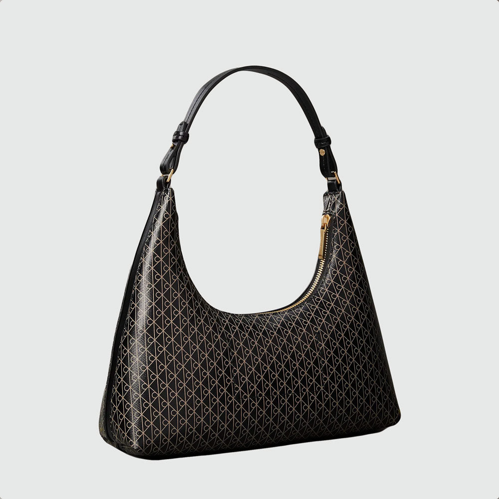 Aop Shoulder Bag - Black