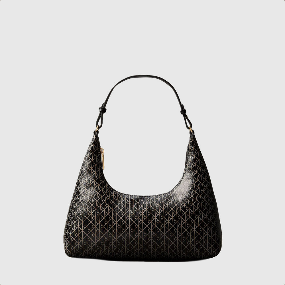 Calvin Klein Aop Shoulder Bag - Black |ThirdBaseUrban