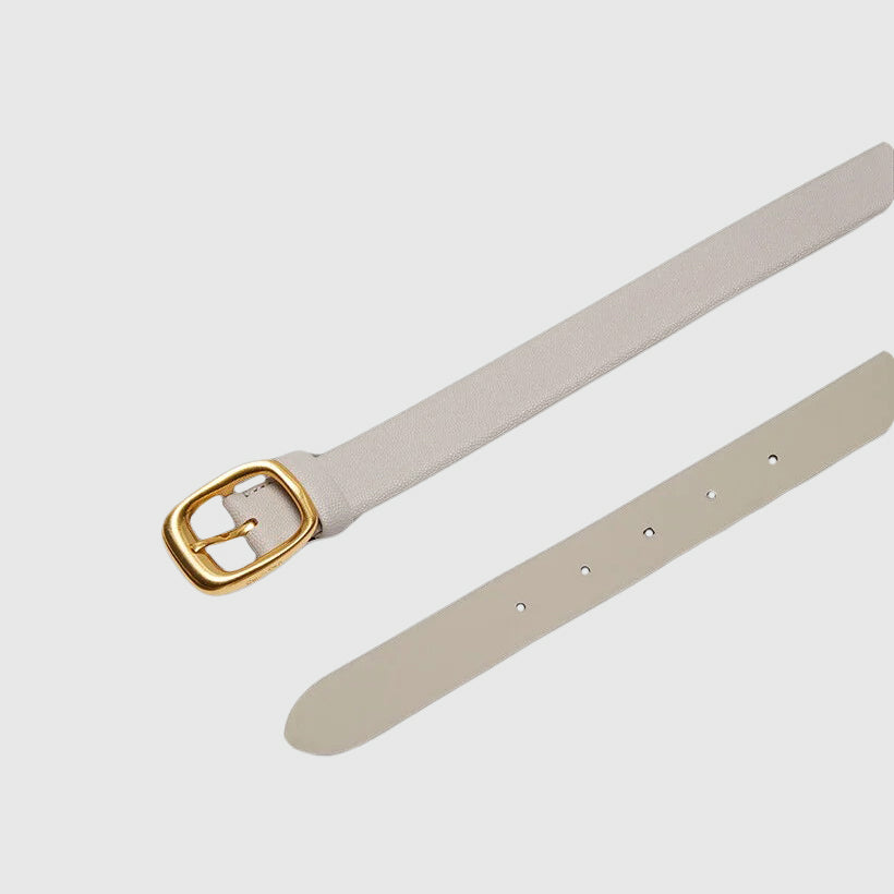 Chuncky Bukle Caviar Strap 30Mm - Cream