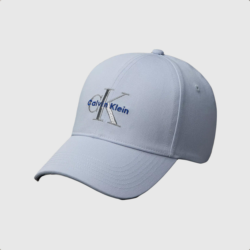  Calvin Klein Monologo Embroidery Baseball Hat - Blue |ThirdBaseUrban