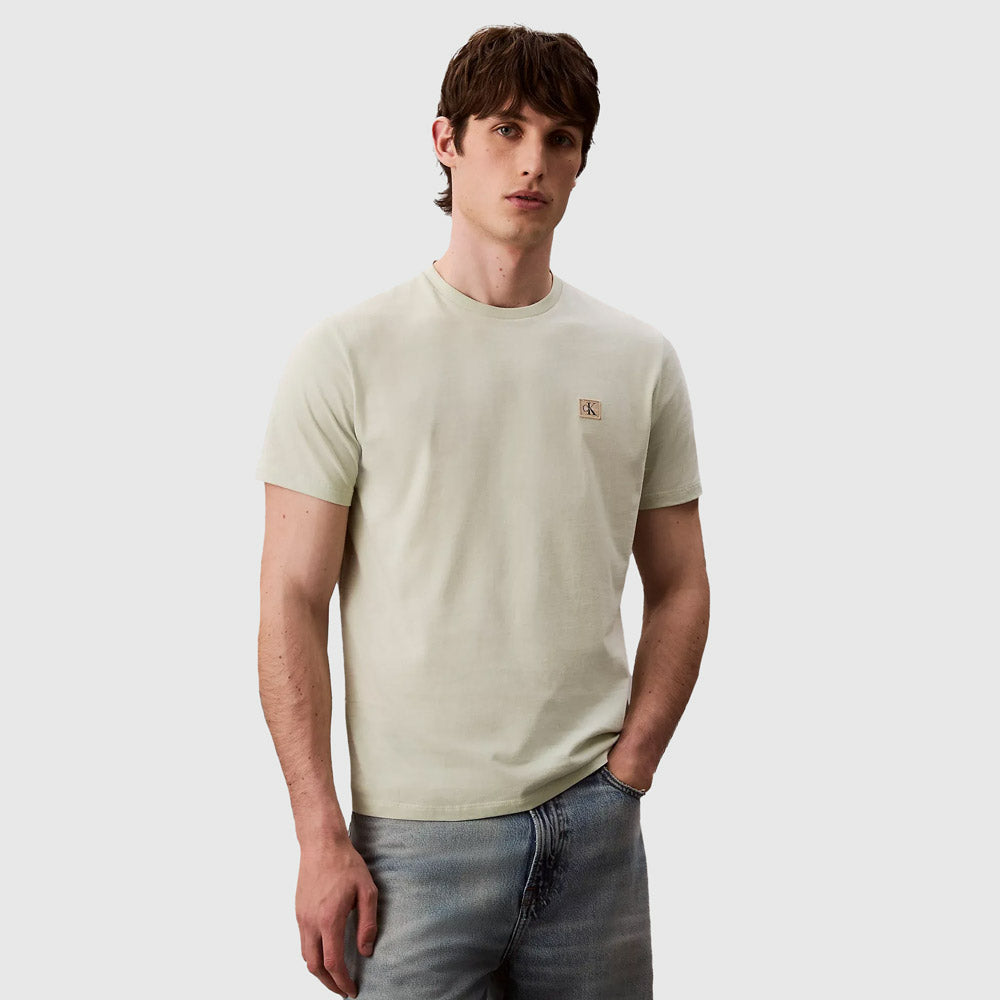 Calvin Klein Badge Jersey T-Shirt - Green |ThirdBaseUrban
