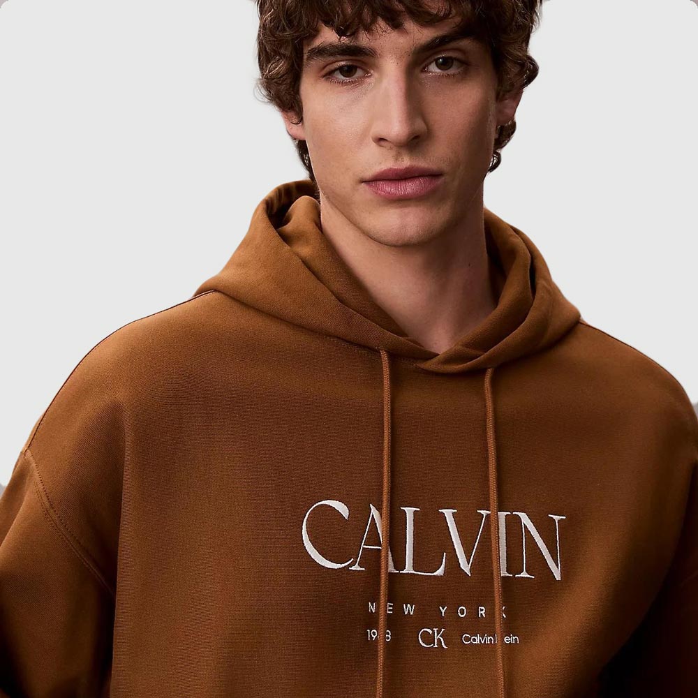 Premium Terry Graphic Hoodie - Bronze