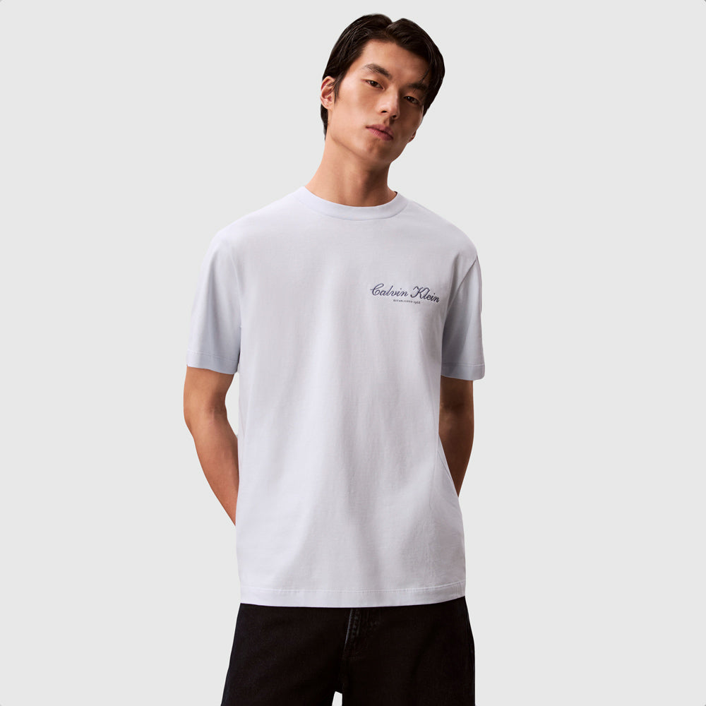 Calvin Klein Graphic Seasonal T-Shirt - White |ThirdBaseUrban