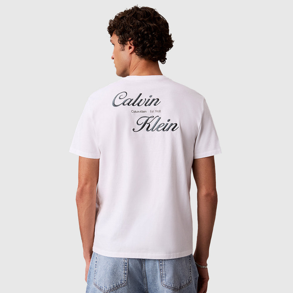 Embroidered Graphic T-Shirt - White
