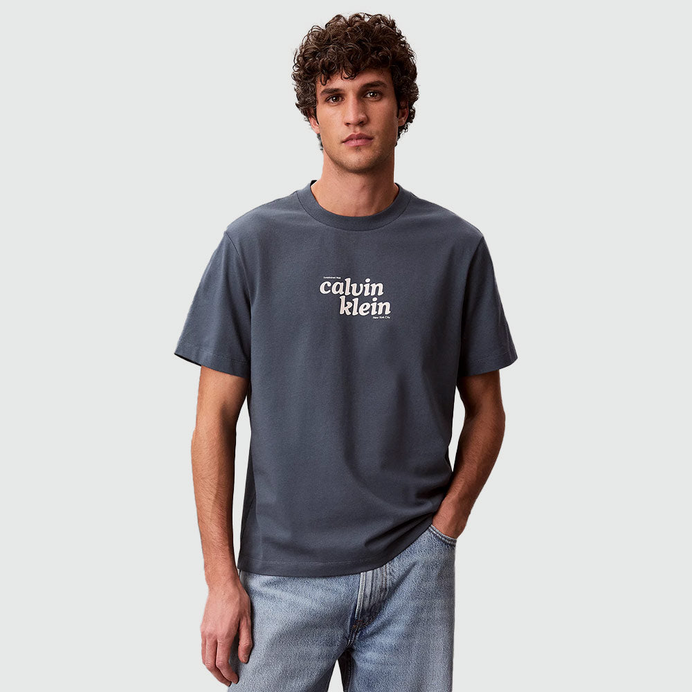 Relaxed Logo Graphic T-shirt - Grey