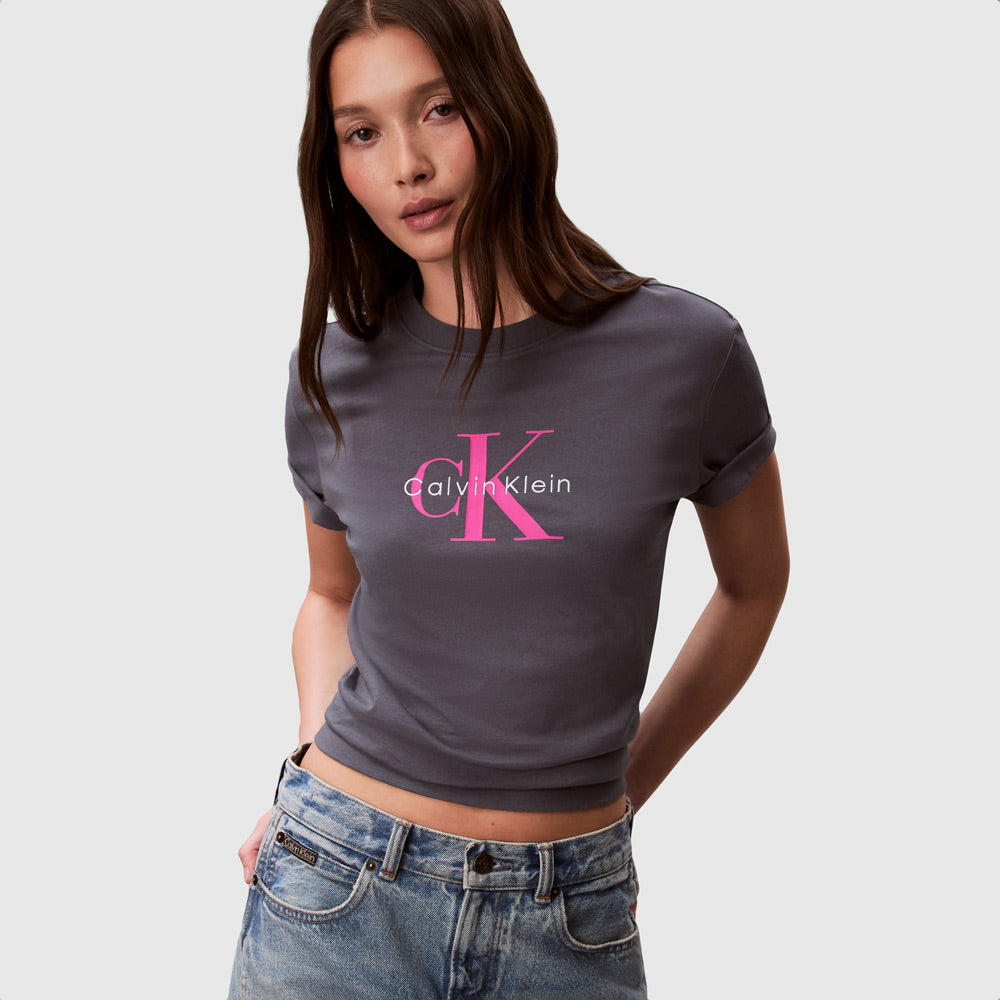 Calvin Klein Hero Monologo T-Shirt - Navy |ThirdBaseUrban