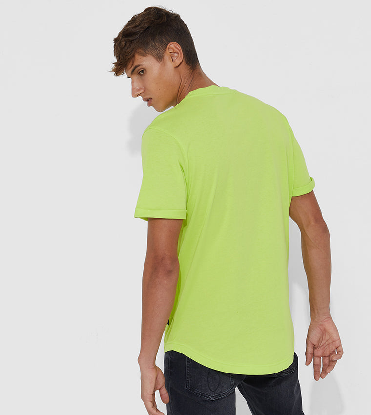 CK Men Monogram Badge Tee Lime