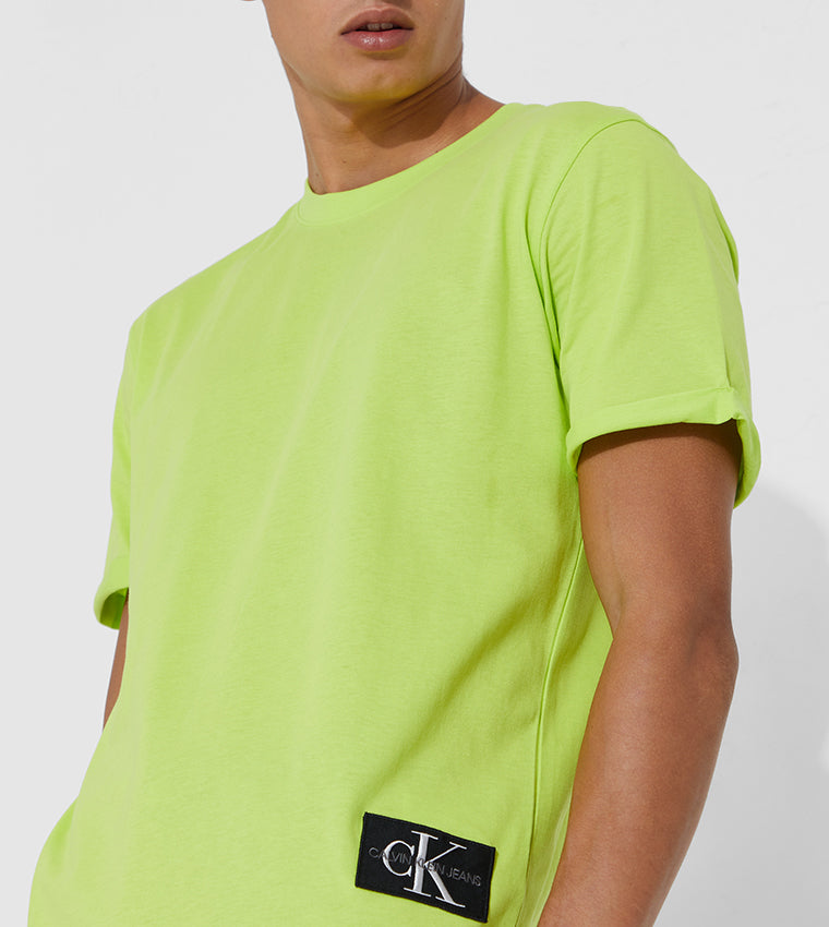 CK Men Monogram Badge Tee Lime