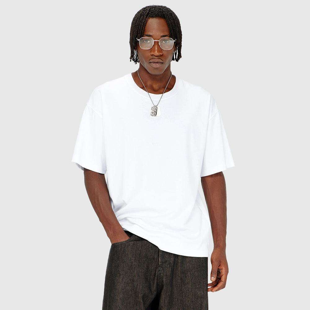 Cotton-interlock T-shirt - White