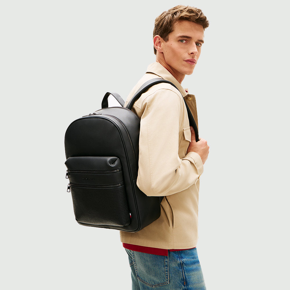 Woven Backpack - Black