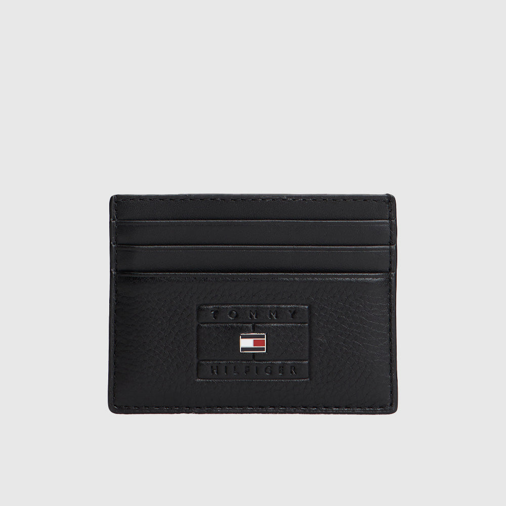 Casual Leather Credit Card Holder - Black