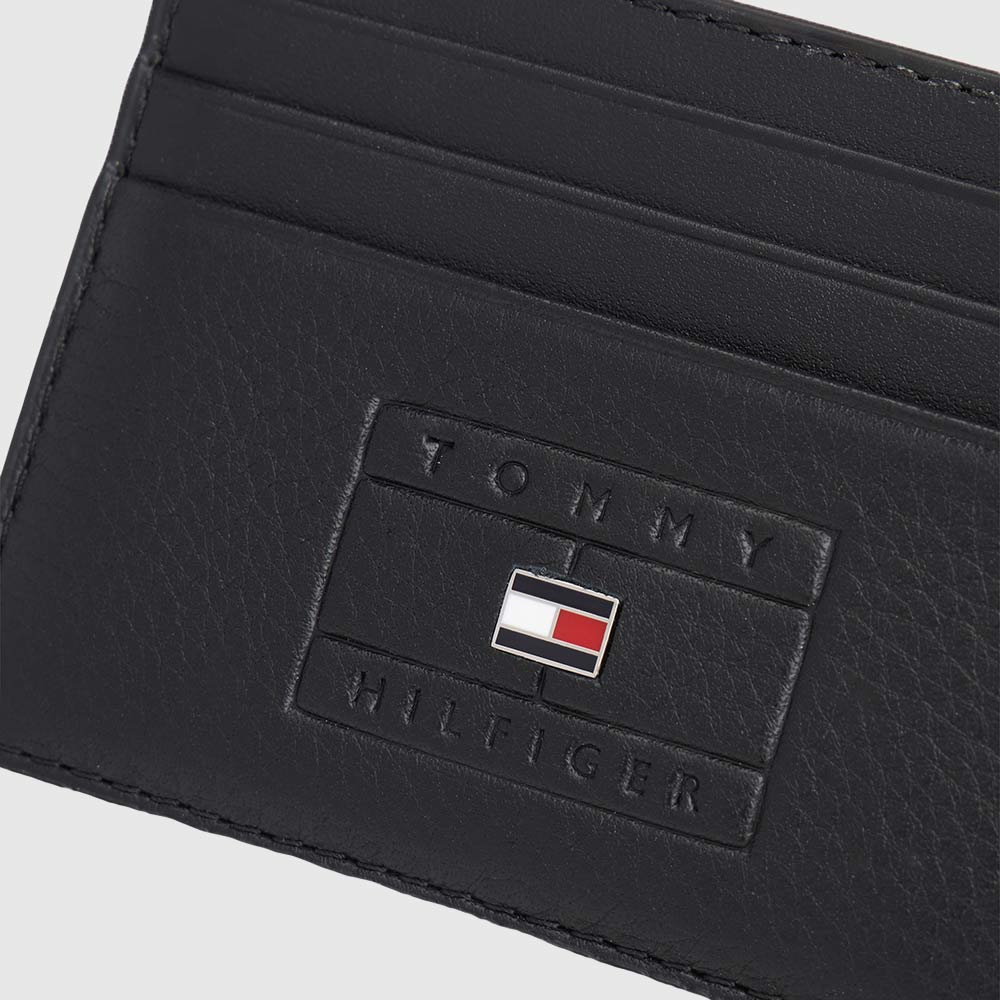 Casual Leather Credit Card Holder - Black