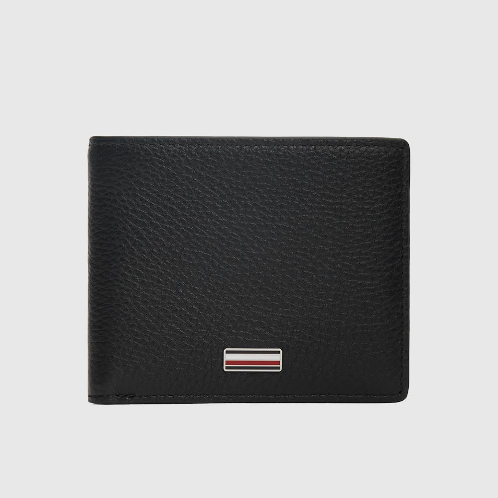 Signature Plaque Bi-Fold Wallet - Black