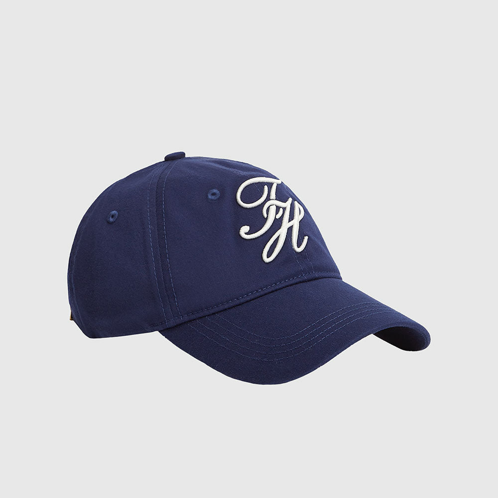 Embroidered Logo Baseball Cap - Navy