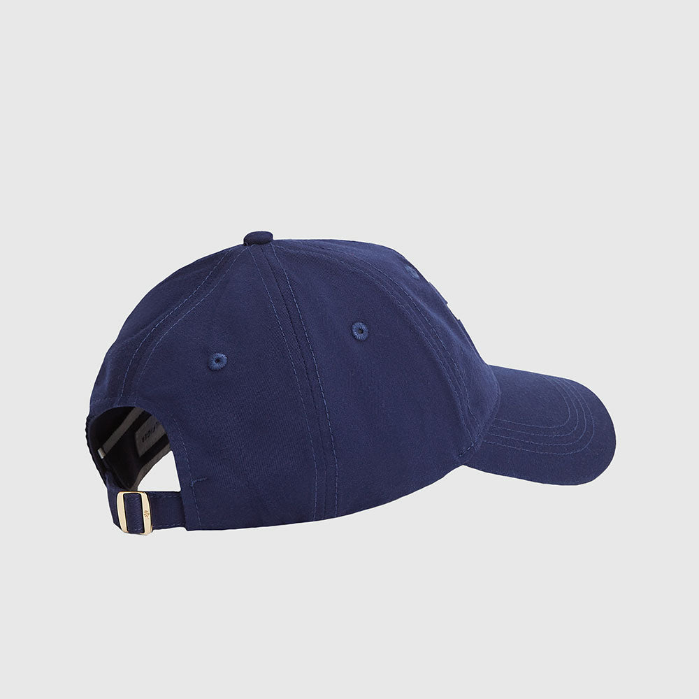 Embroidered Logo Baseball Cap - Navy
