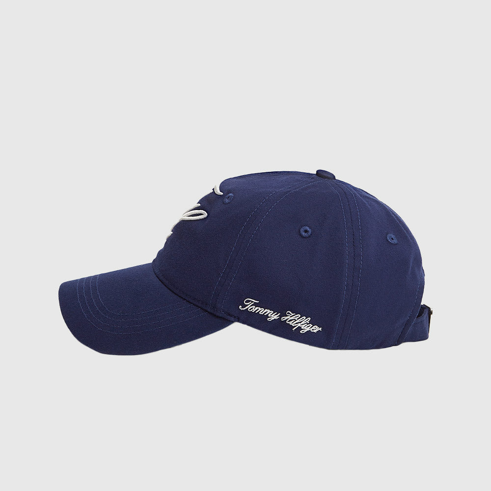 Embroidered Logo Baseball Cap - Navy