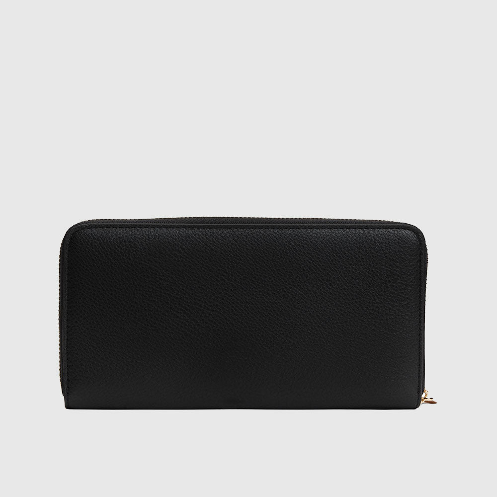 Icon Zip-Around Wallet - Black