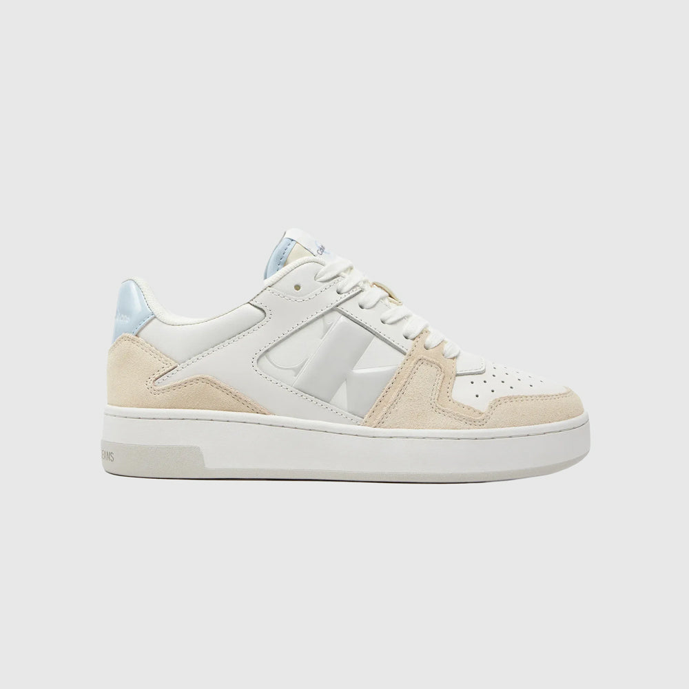 Calvin Klein Basket Cupsole Sneaker - White |ThirdBaseUrban