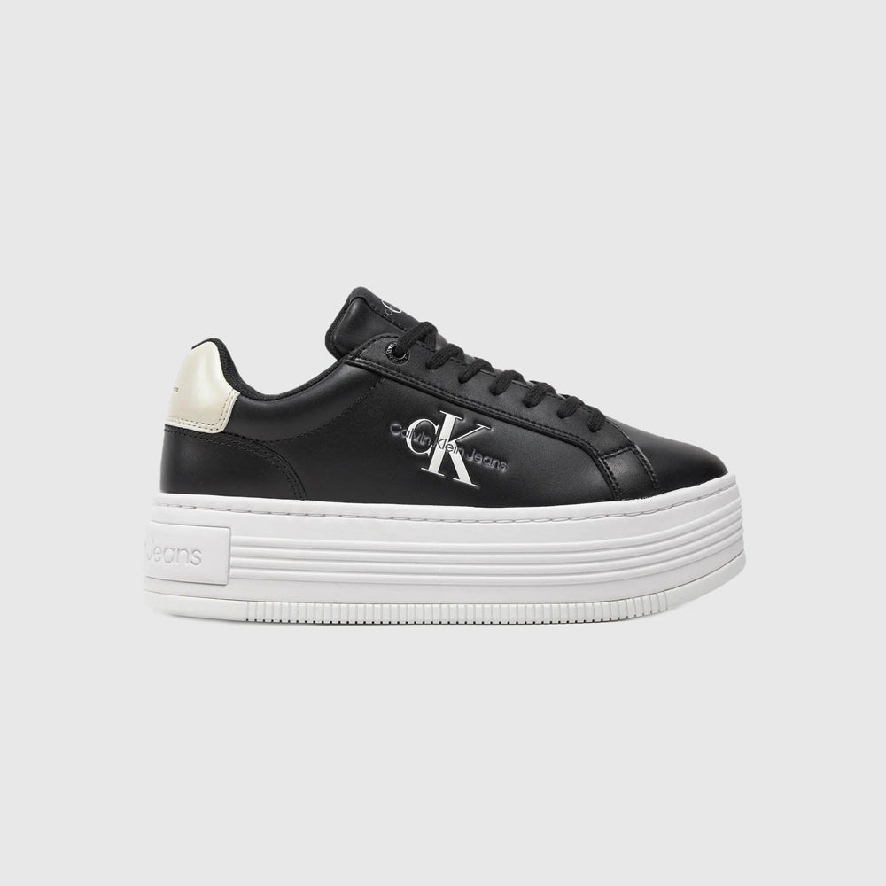 Calvin Klein Bold Platform Lace Sneaker - Black |ThirdBaseUrban