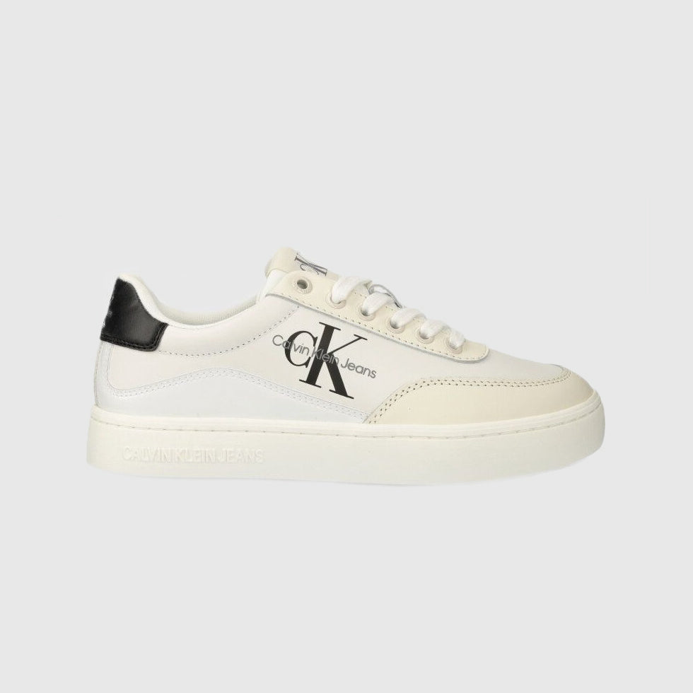 Calvin Klein Chunky Leather Sneaker - White |ThirdBaseUrban