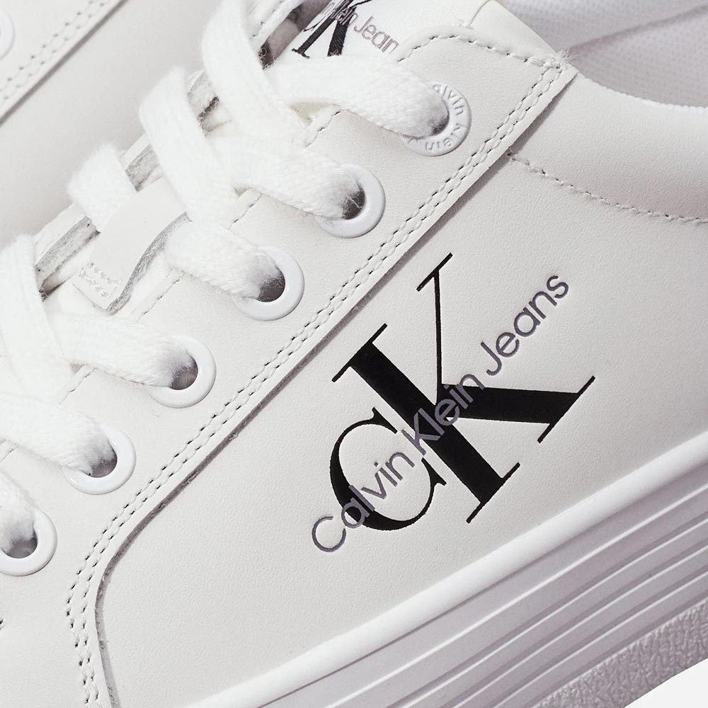 Vulc Platform Leather Sneaker - White *