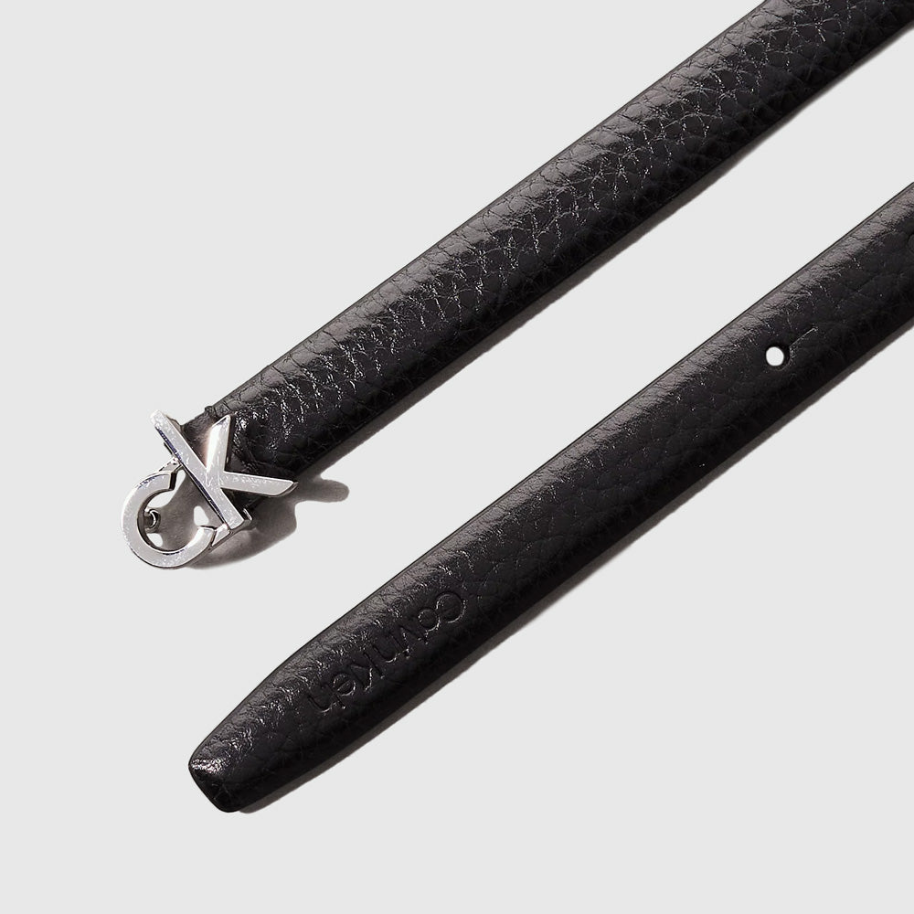 Slim Pebble Belt - Black
