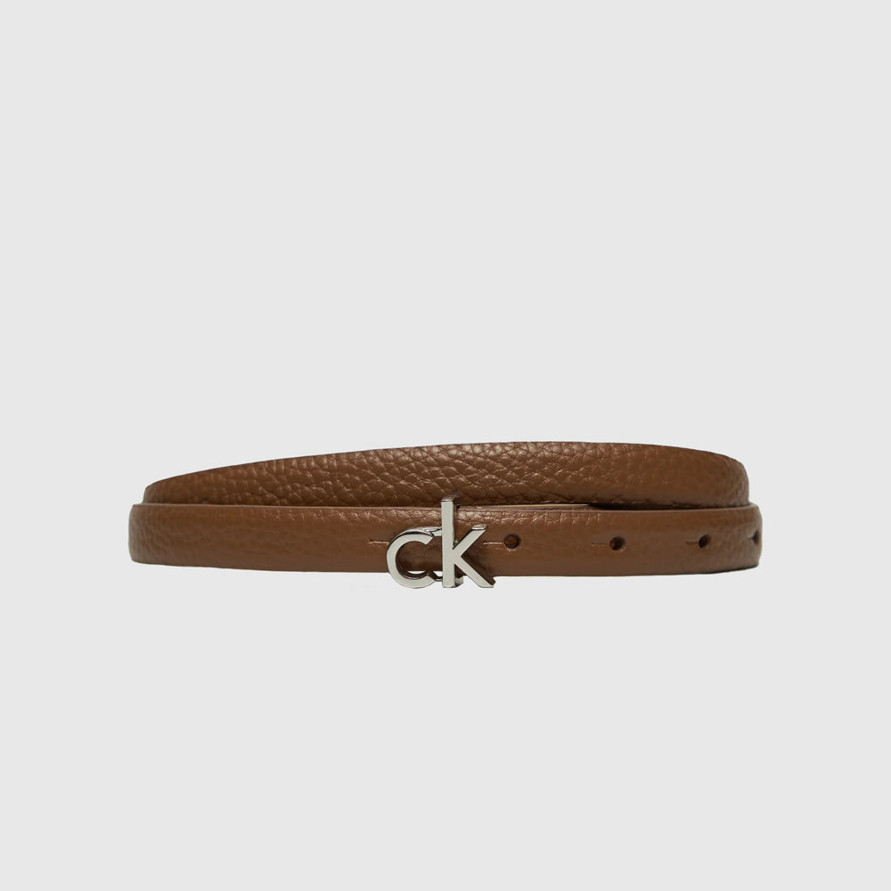 Calvin Klein Slim Pebble Belt - Brown |ThirdBaseUrban