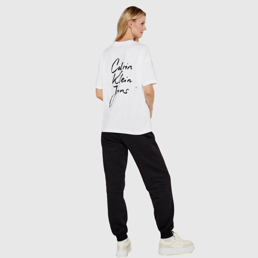 Script Institutional T-Shirt - White