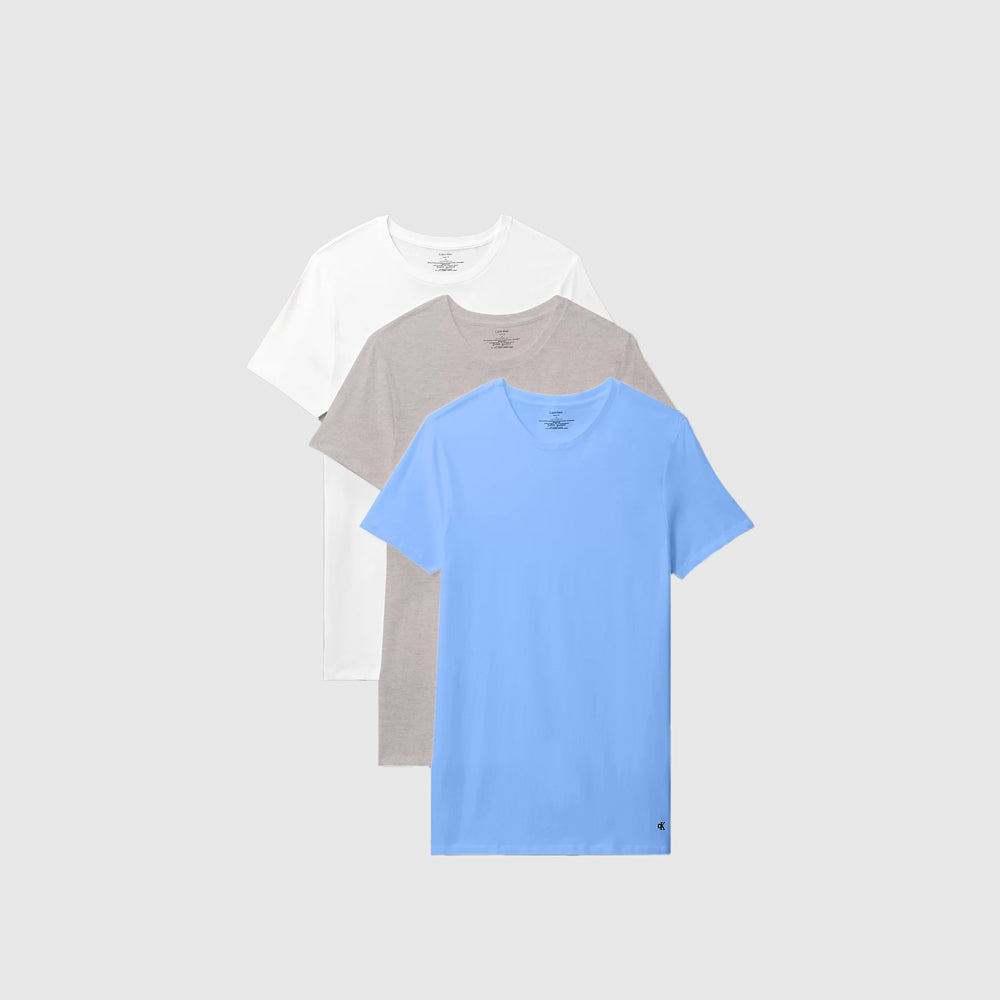 Calvin Klein 3 Pack t-Shirt - White Multi |ThirdBaseUrban
