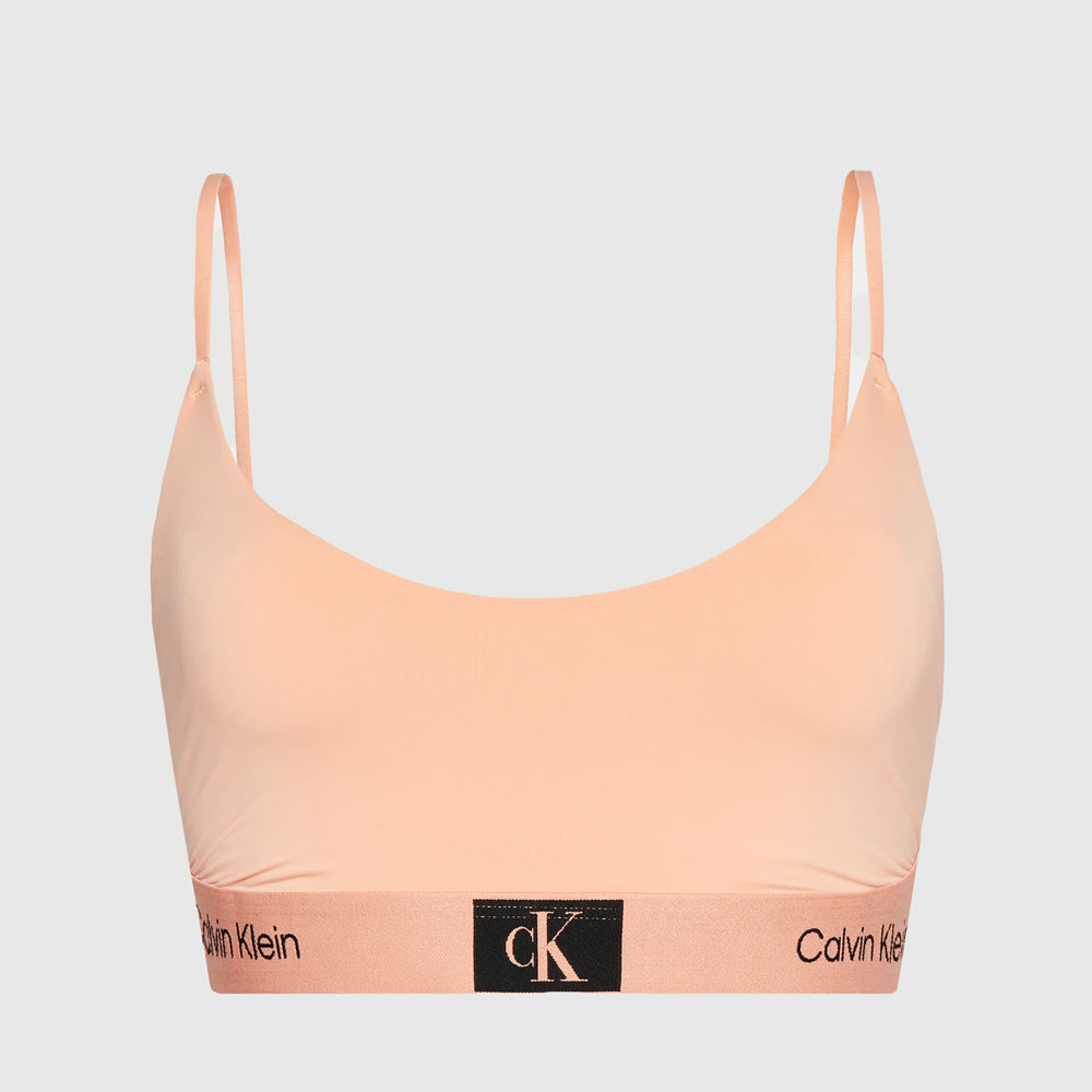 Calvin Klein Unlined Bralette - Peach |ThirdBaseUrban