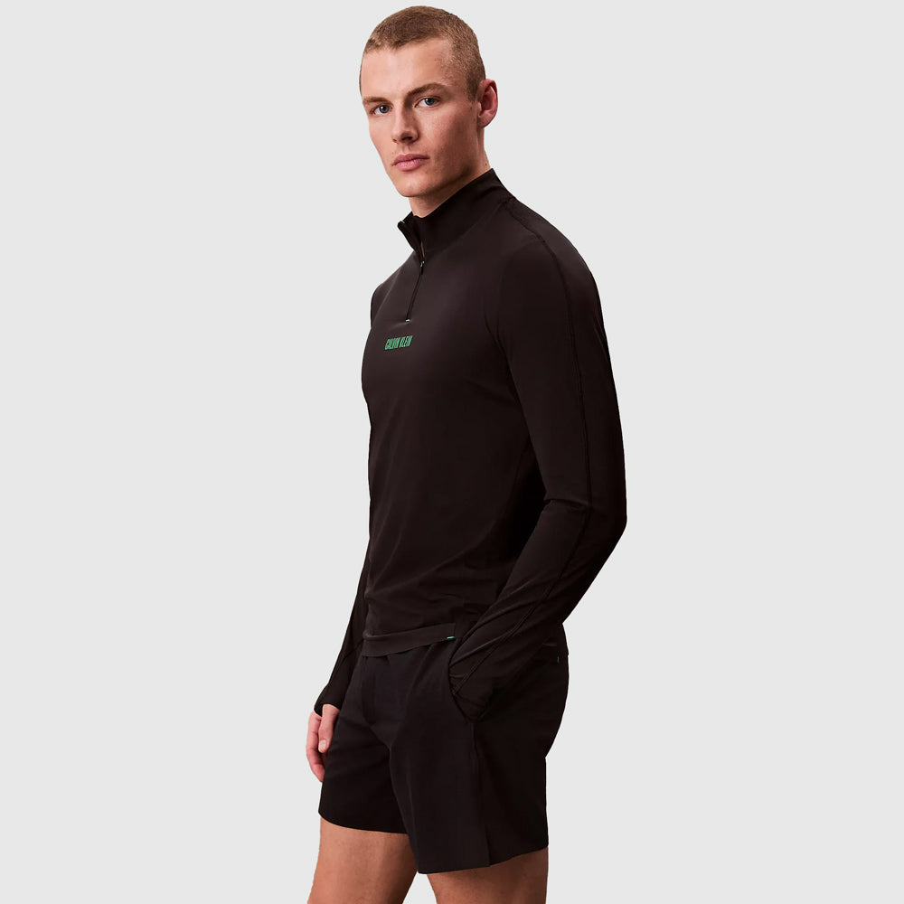 Calvin Klein Performance Zip Top - Black |ThirdBaseUrban